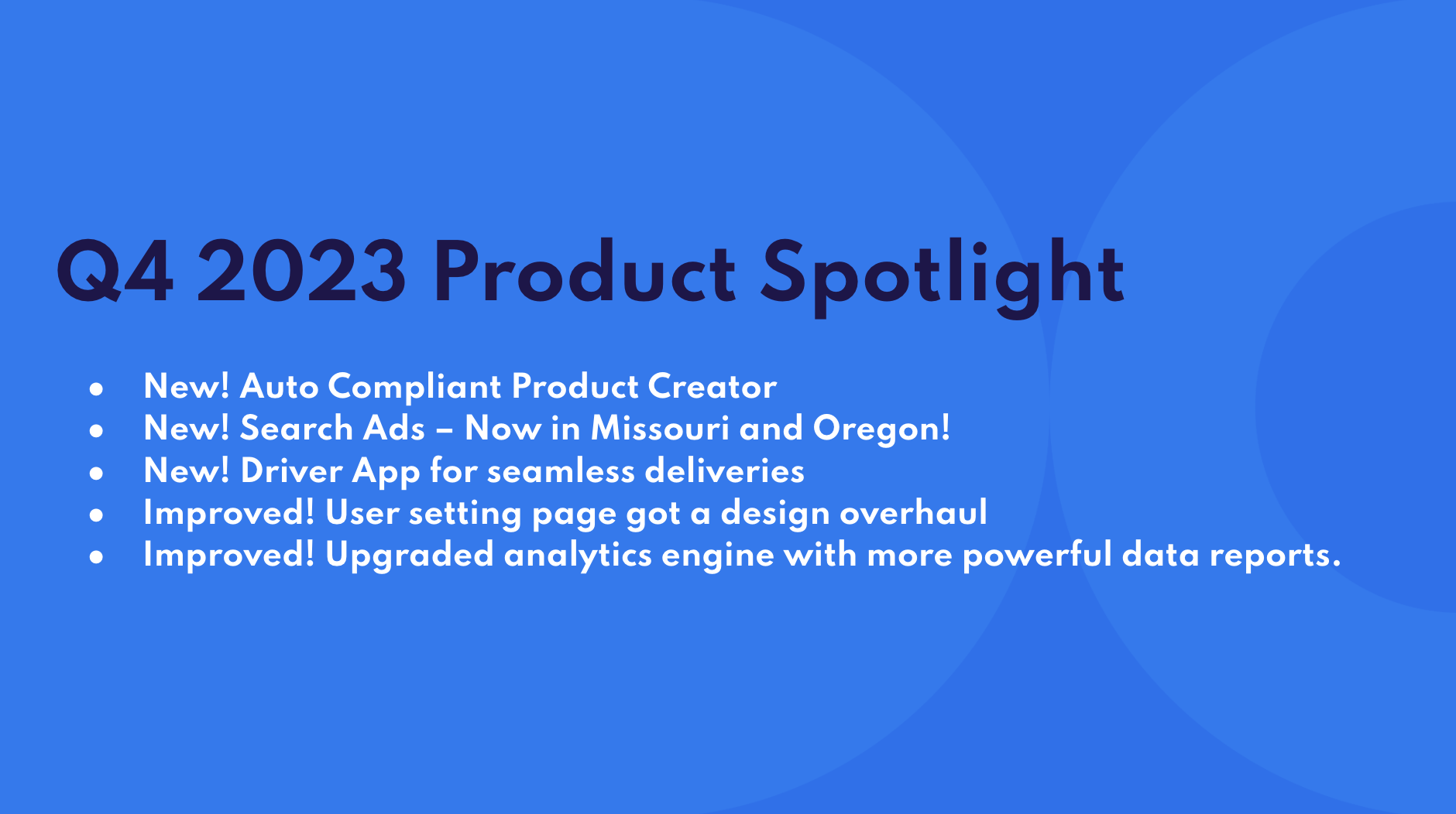 Q4 2023 Product Spotlight: New Features, Upgrades, Improvements and More!