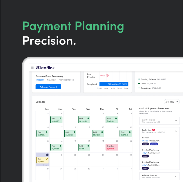 payments calendar